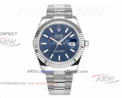 AAA Copy Factory C Rolex Datejust Swiss 3235 Mechanical Watch 41mm Blue Dial 